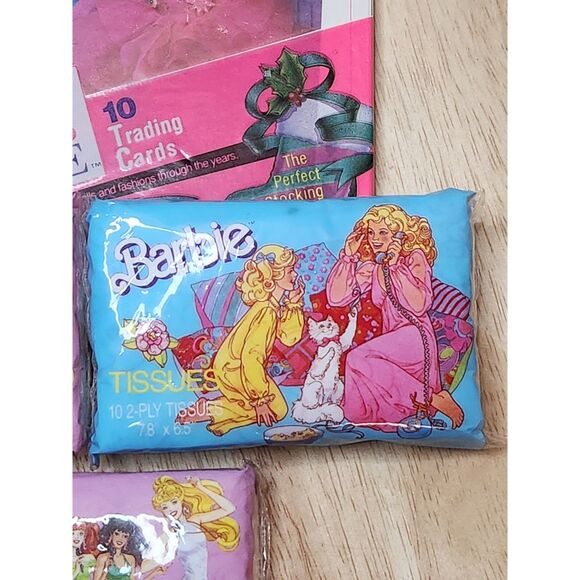 Barbie Lot 1990s Trading Cards 1988 Tissues - Picture 2 of 7